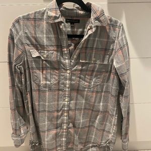 Plaid button up shirt
